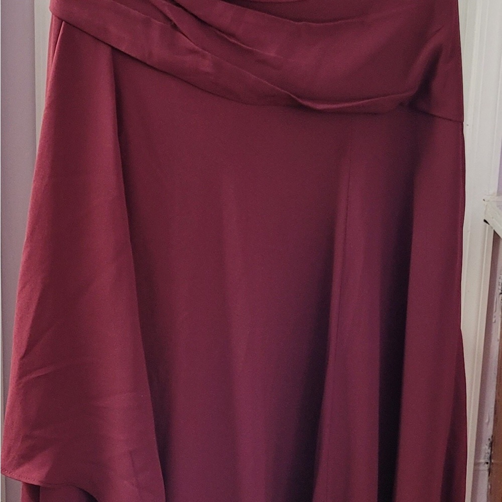 Wine color bridesmaid/party dress